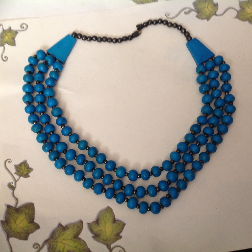 Vintage Multi-Strand Ceramic Necklace